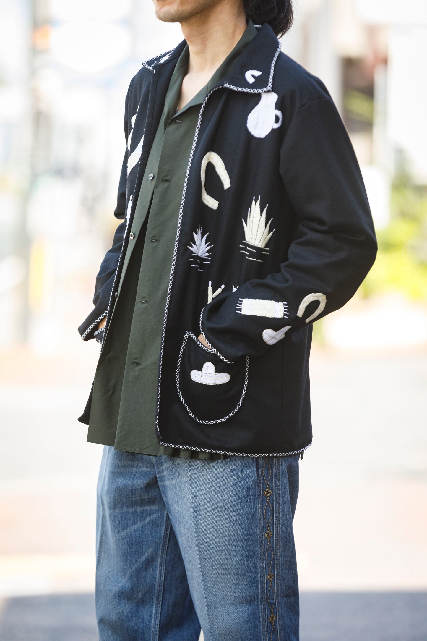 OAXACA / SOUVENIR JACKET - Black