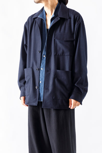山内 / 26231 / アラシャンカシミア・ワークジャケット - Navy
