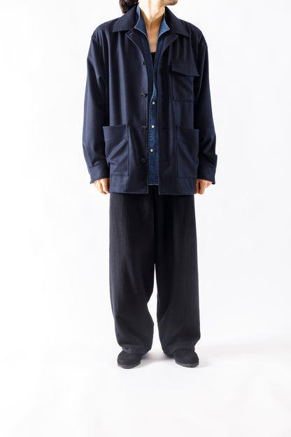 山内 / 26231 / アラシャンカシミア・ワークジャケット - Navy