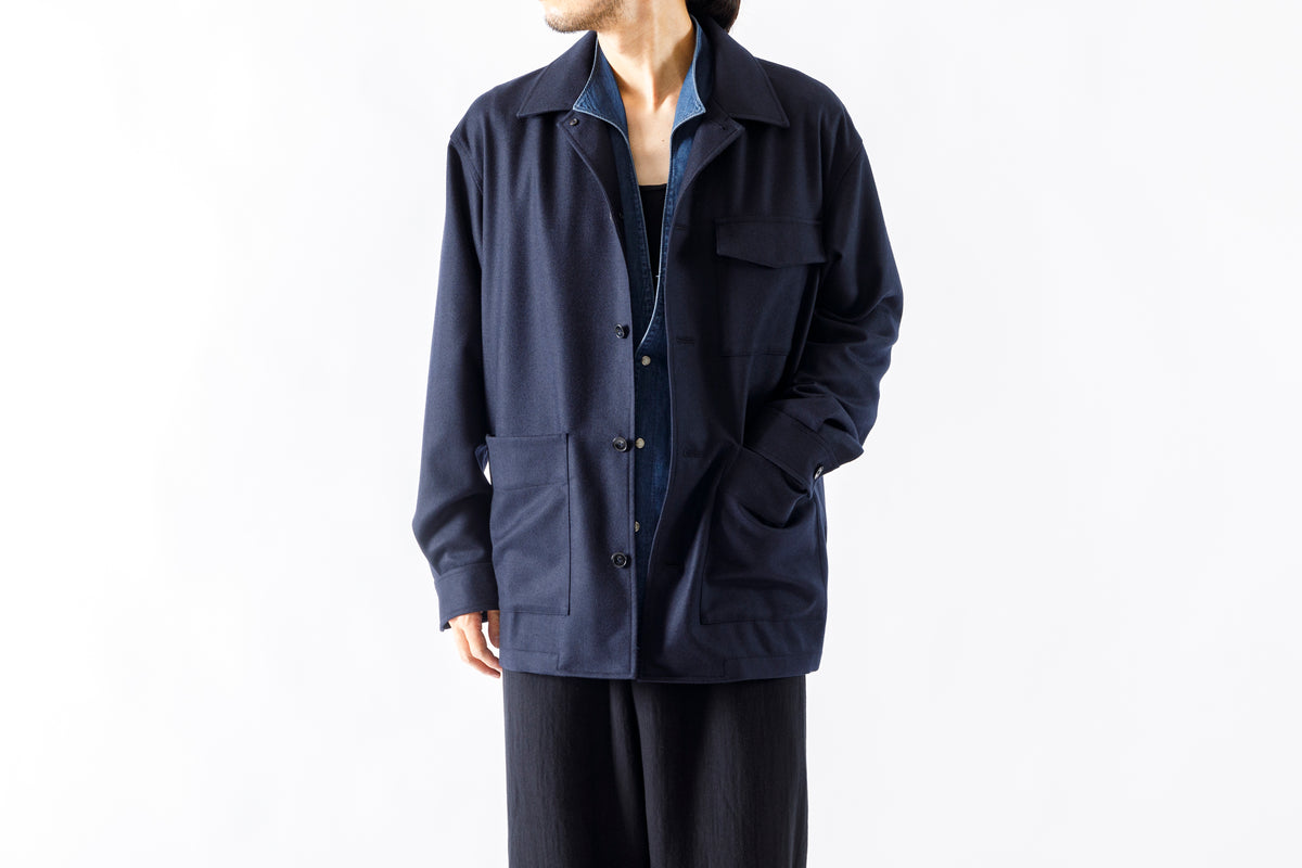 山内 / 26231 / アラシャンカシミア・ワークジャケット - Navy