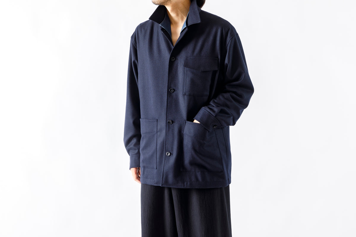 山内 / 26231 / アラシャンカシミア・ワークジャケット - Navy