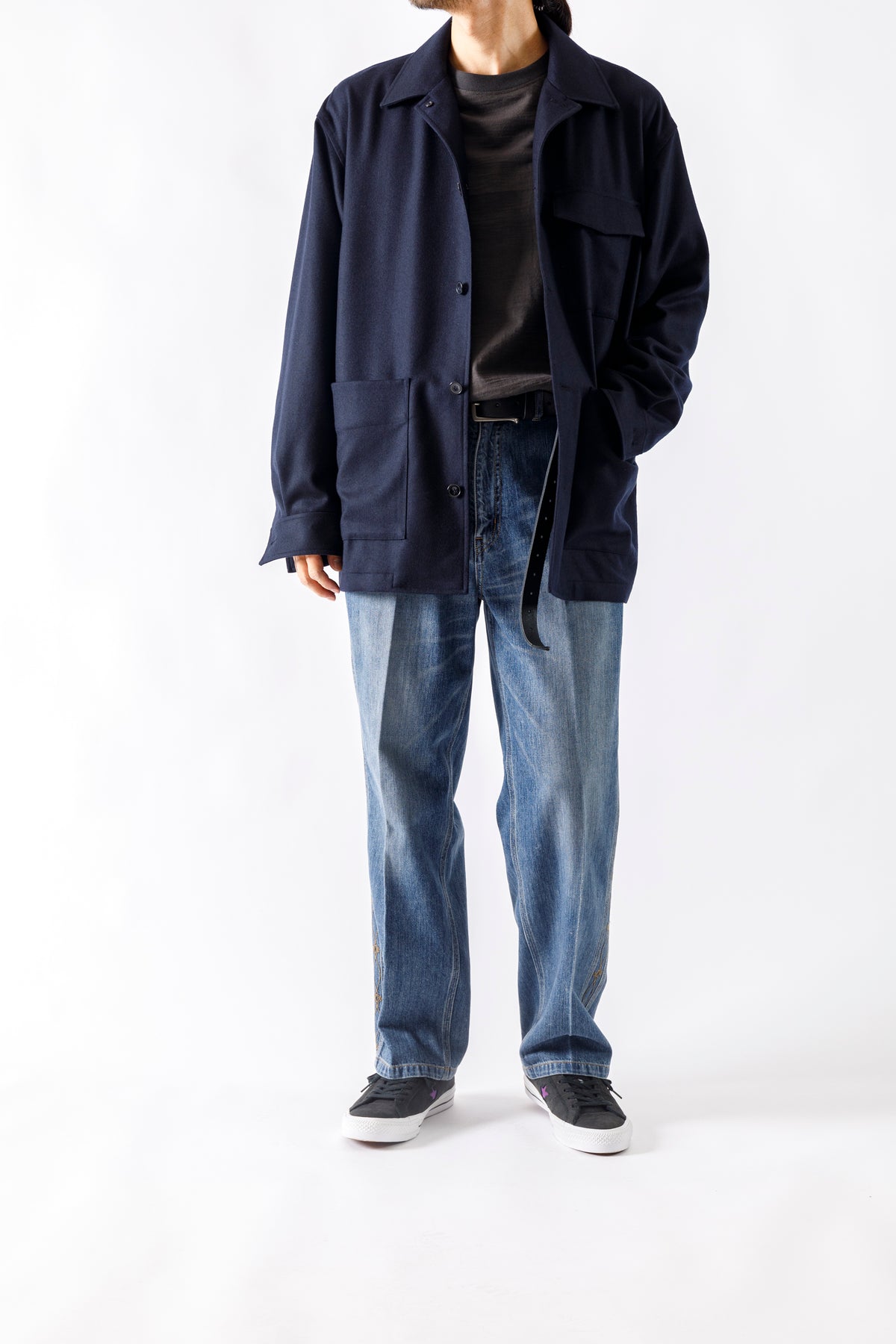 山内 / 26231 / アラシャンカシミア・ワークジャケット - Navy