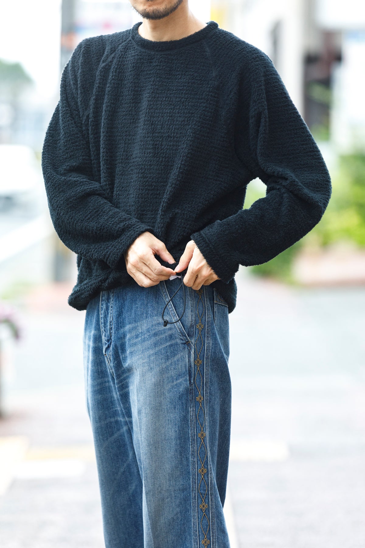 MOUT RECON TAILOR / mt2009 MOUT LOW LOFT CREW NECK - Black