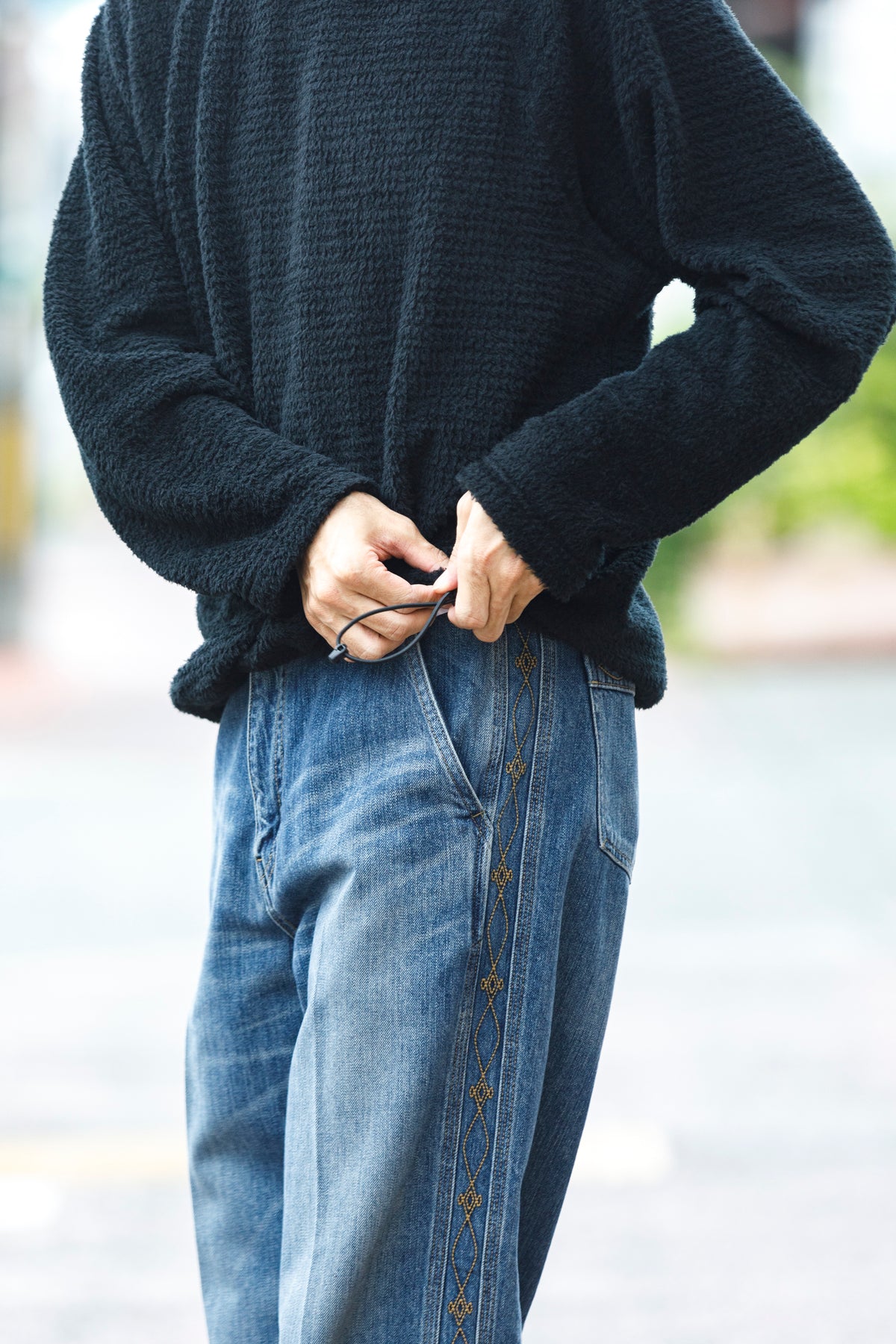 MOUT RECON TAILOR / mt2009 MOUT LOW LOFT CREW NECK - Black
