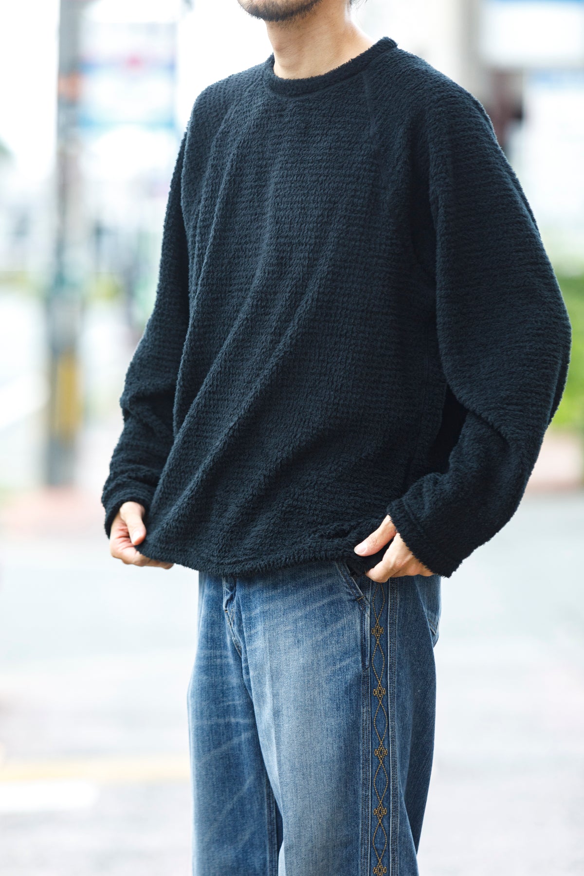 MOUT RECON TAILOR / mt2009 MOUT LOW LOFT CREW NECK - Black