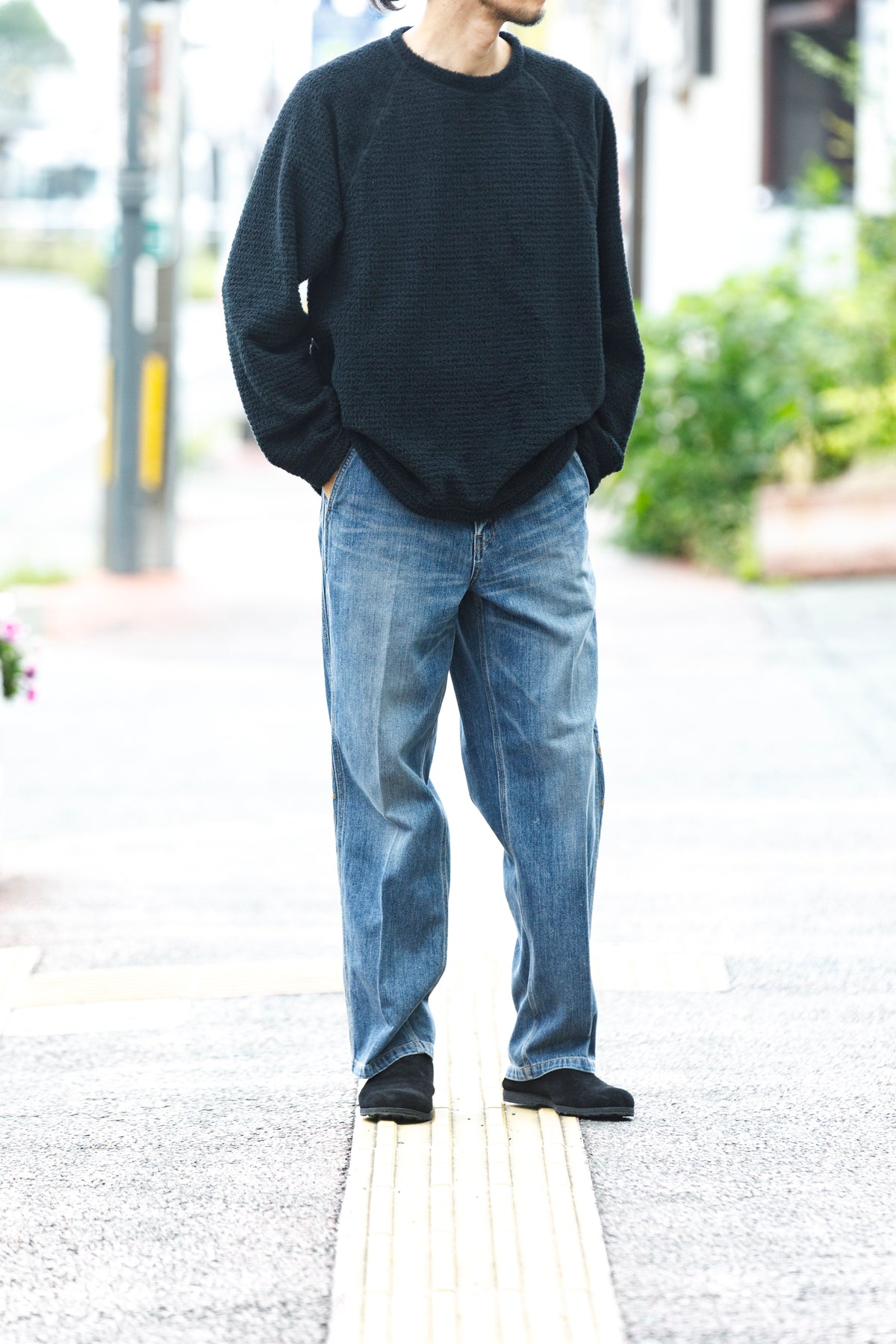 MOUT RECON TAILOR / mt2009 MOUT LOW LOFT CREW NECK - Black