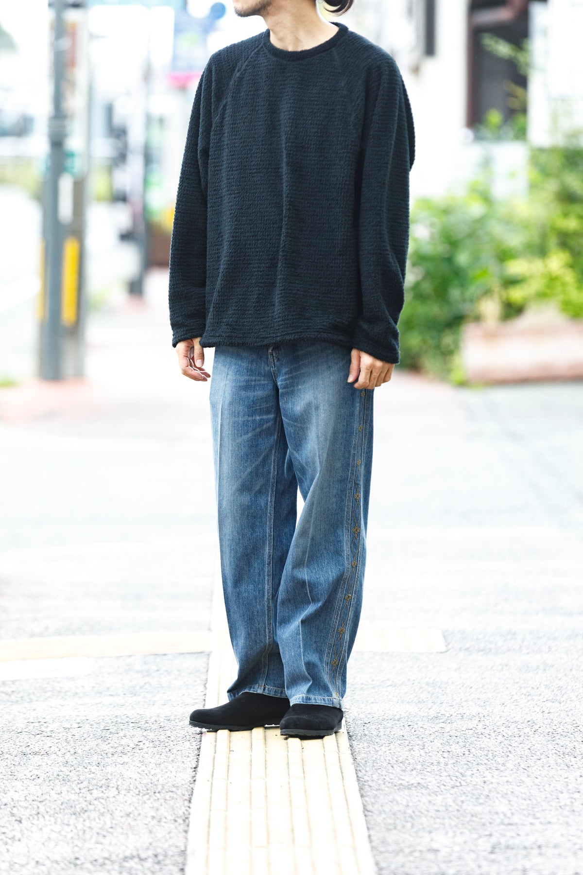 MOUT RECON TAILOR / mt2009 MOUT LOW LOFT CREW NECK - Black