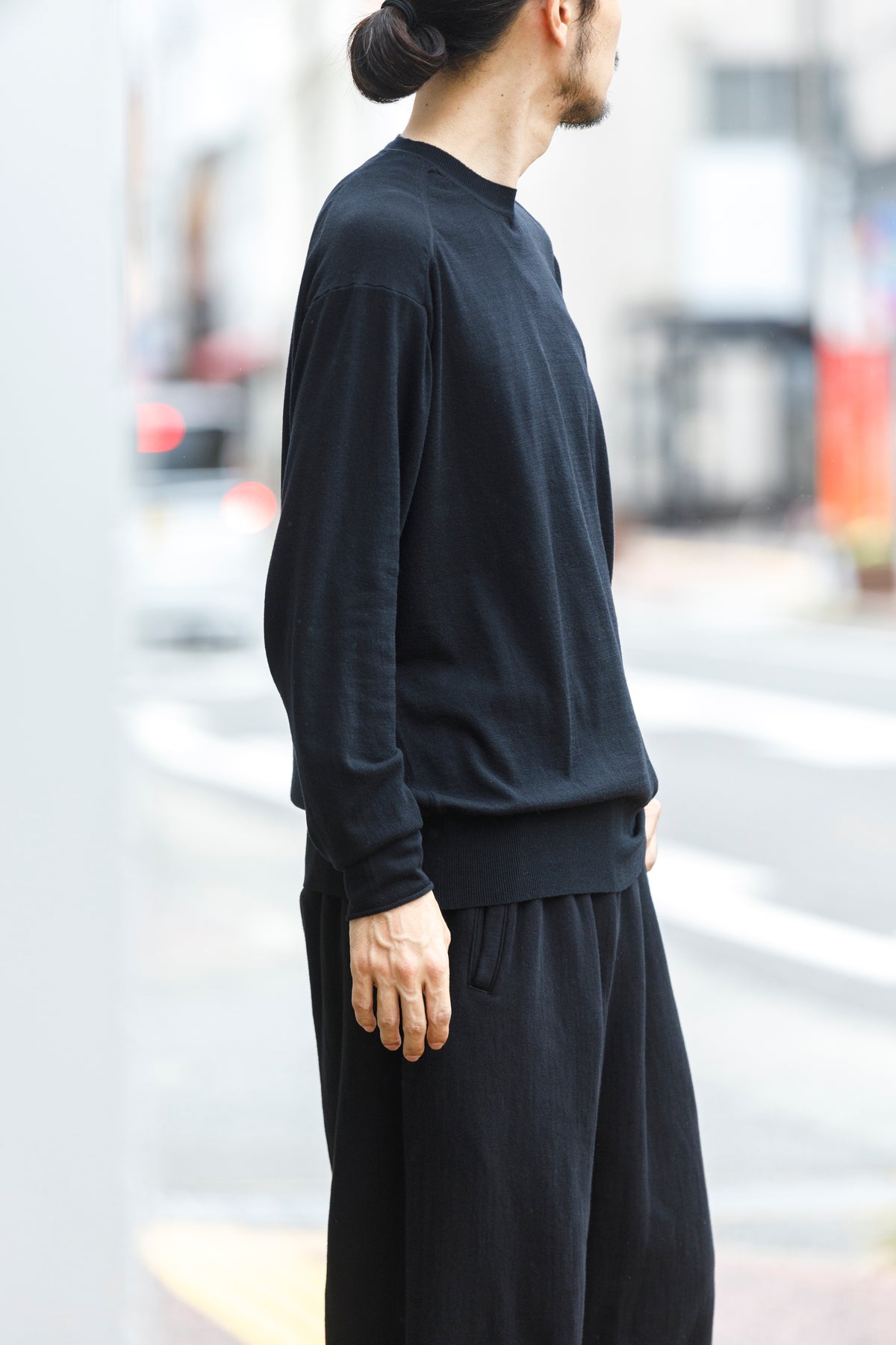 Nikki ESSENTIAL PIECE /  Wool Crewneck - Black