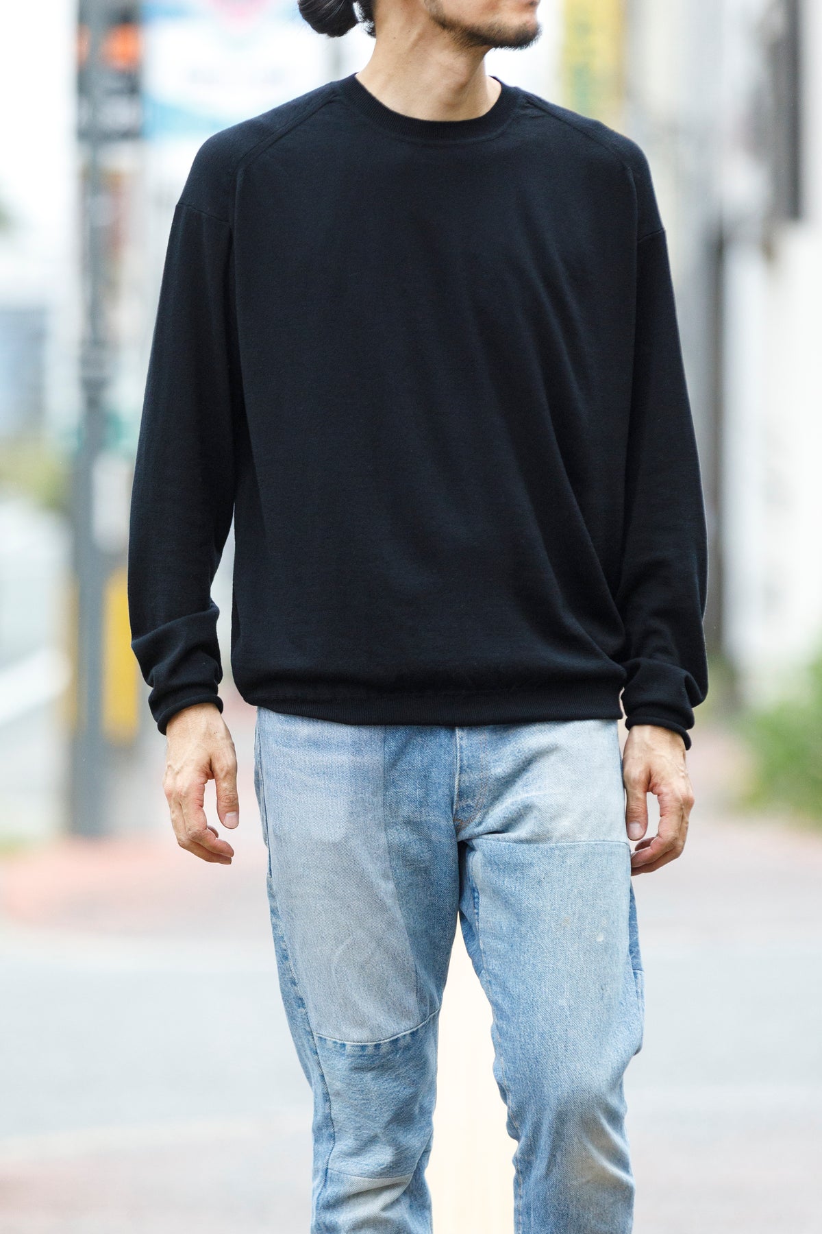 Nikki ESSENTIAL PIECE /  Wool Crewneck - Black