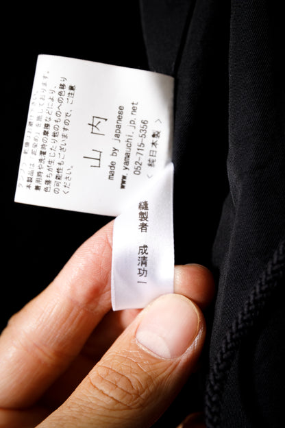 山内 yc13-262-doro / 限界濃度泥染め・3way ・ドッキングミリタリーコート