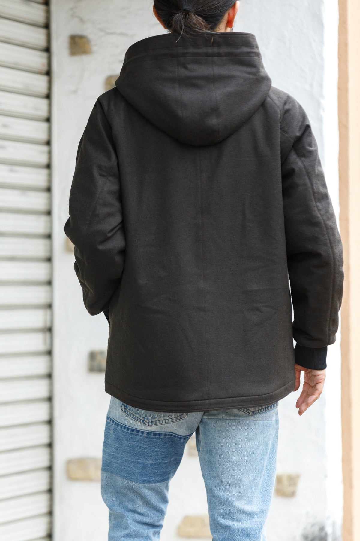 山内 yc13-262-doro / 限界濃度泥染め・3way ・ドッキングミリタリーコート