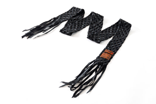 GOODKARMA DEVELOPMENT / Leather Stole “CASTRO” - Black