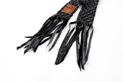 GOODKARMA DEVELOPMENT / Leather Stole “CASTRO” - Black