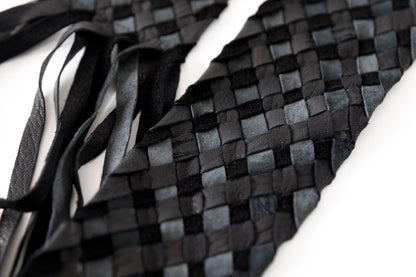 GOODKARMA DEVELOPMENT / Leather Stole “CASTRO” - Black
