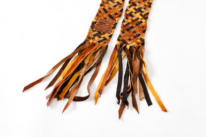 GOODKARMA DEVELOPMENT / Leather Stole “CASTRO” - Brown