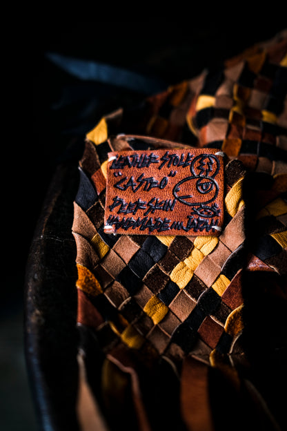 GOODKARMA DEVELOPMENT / Leather Stole “CASTRO” - Brown