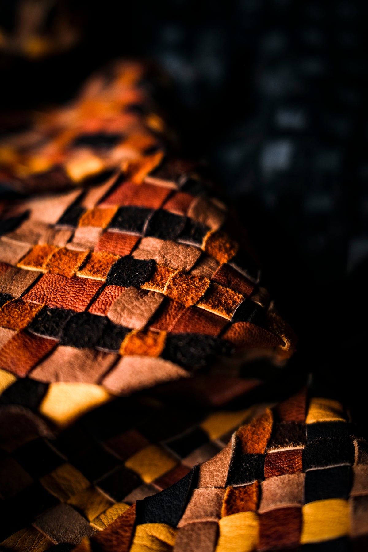 GOODKARMA DEVELOPMENT / Leather Stole “CASTRO” - Brown