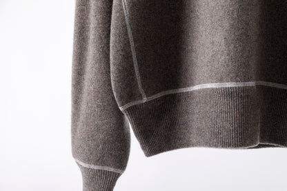 MEIAS / PURE CASHMERE SWEAT PO - MOCA