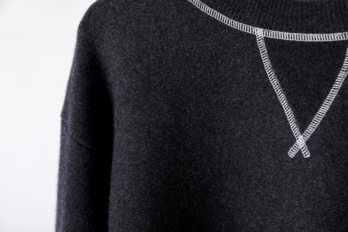 MEIAS / PURE CASHMERE SWEAT PO - CHACOAL