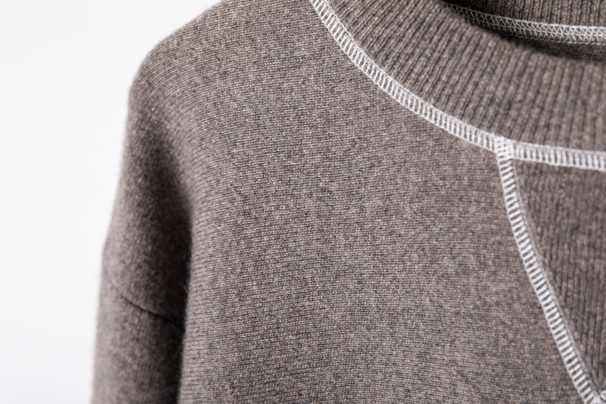 MEIAS / PURE CASHMERE SWEAT PO - MOCA