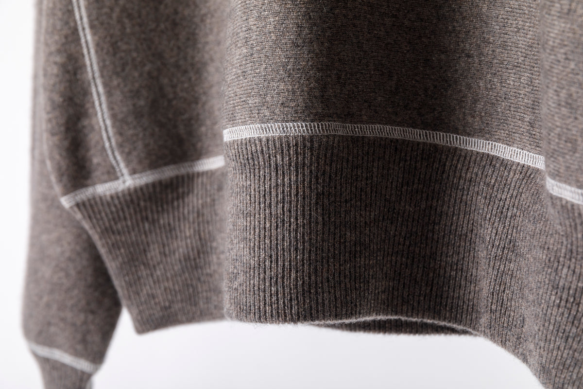 MEIAS / PURE CASHMERE SWEAT PO - MOCA