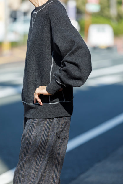 MEIAS / PURE CASHMERE SWEAT PO - CHACOAL