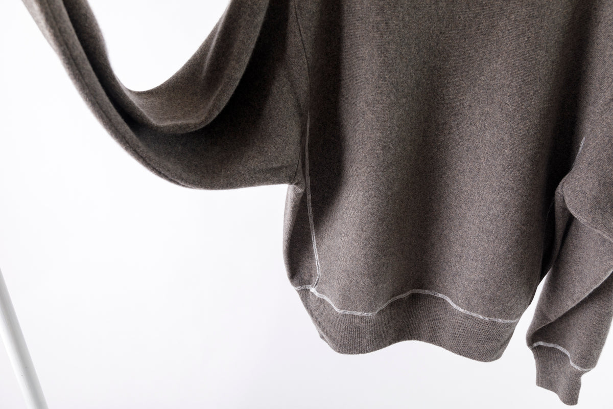 MEIAS / PURE CASHMERE SWEAT PO - MOCA