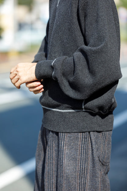 MEIAS / PURE CASHMERE SWEAT PO - CHACOAL