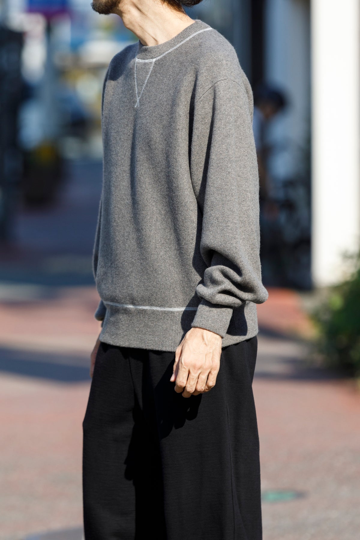 MEIAS / PURE CASHMERE SWEAT PO - MOCA