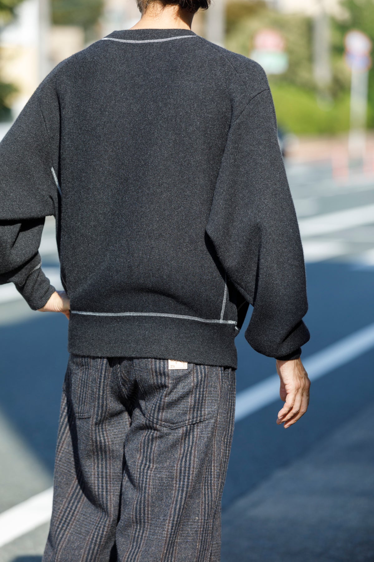 MEIAS / PURE CASHMERE SWEAT PO - CHACOAL