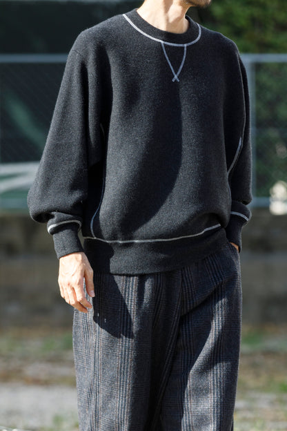 MEIAS / PURE CASHMERE SWEAT PO - CHACOAL
