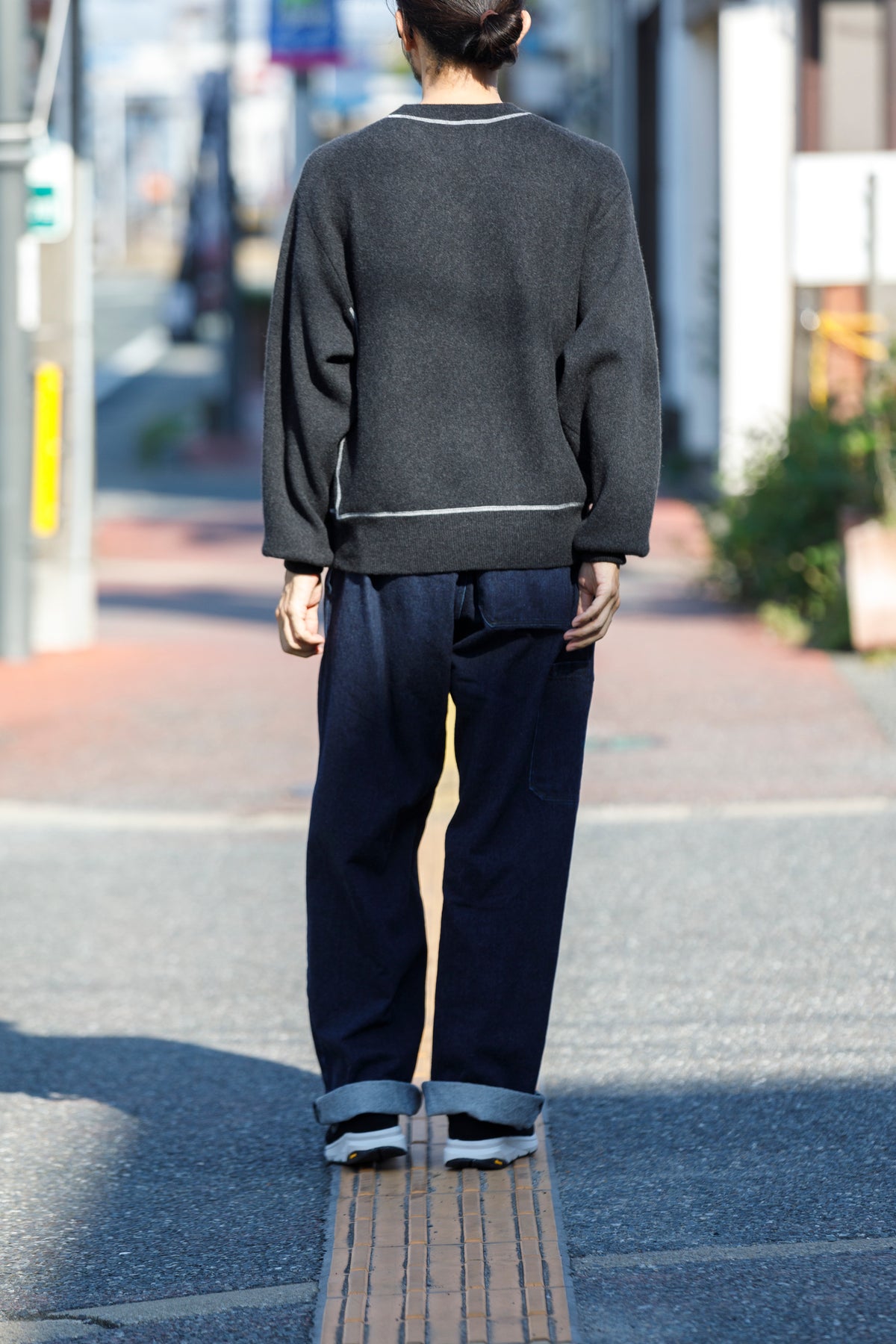 MEIAS / PURE CASHMERE SWEAT PO - CHACOAL