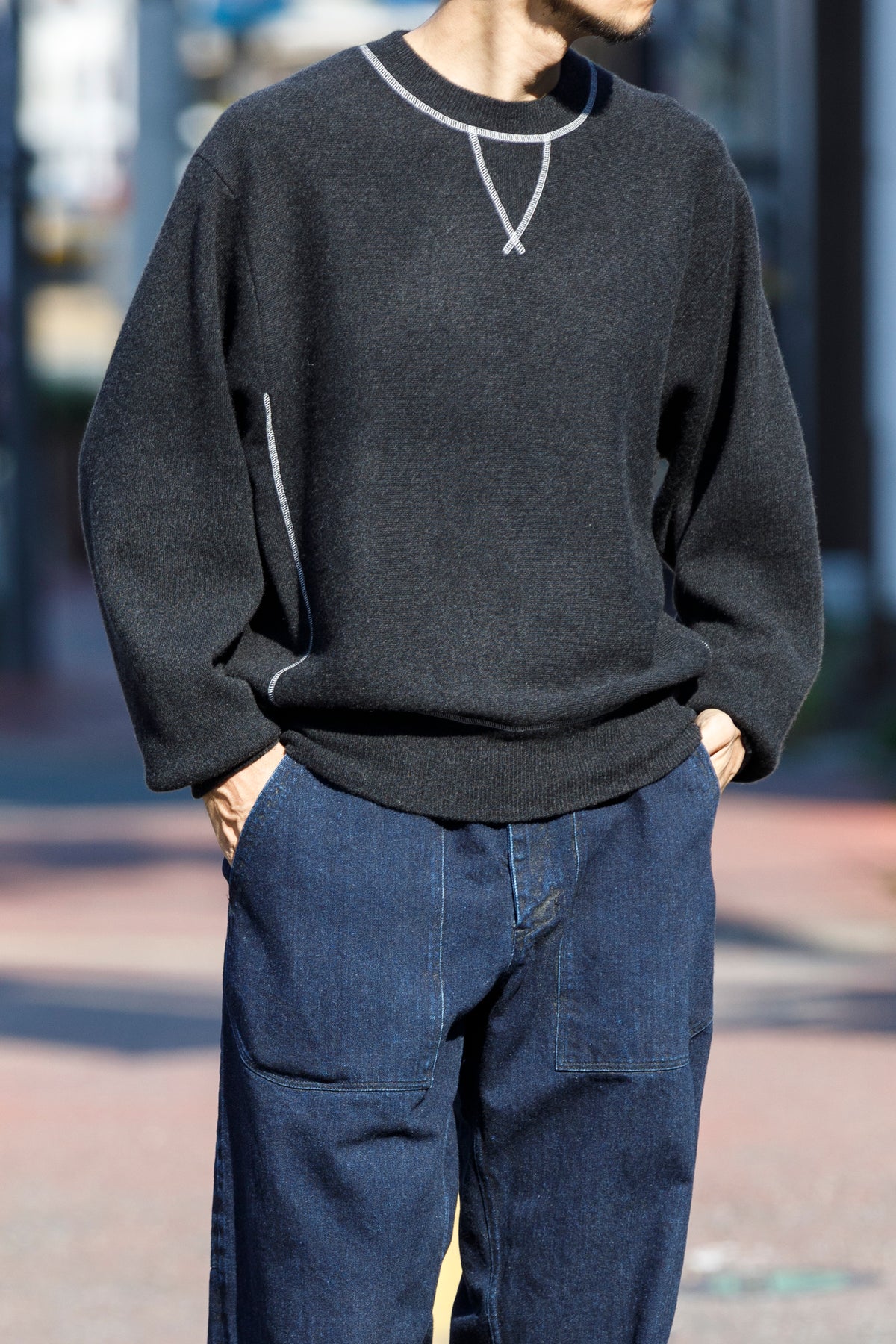 MEIAS / PURE CASHMERE SWEAT PO - CHACOAL