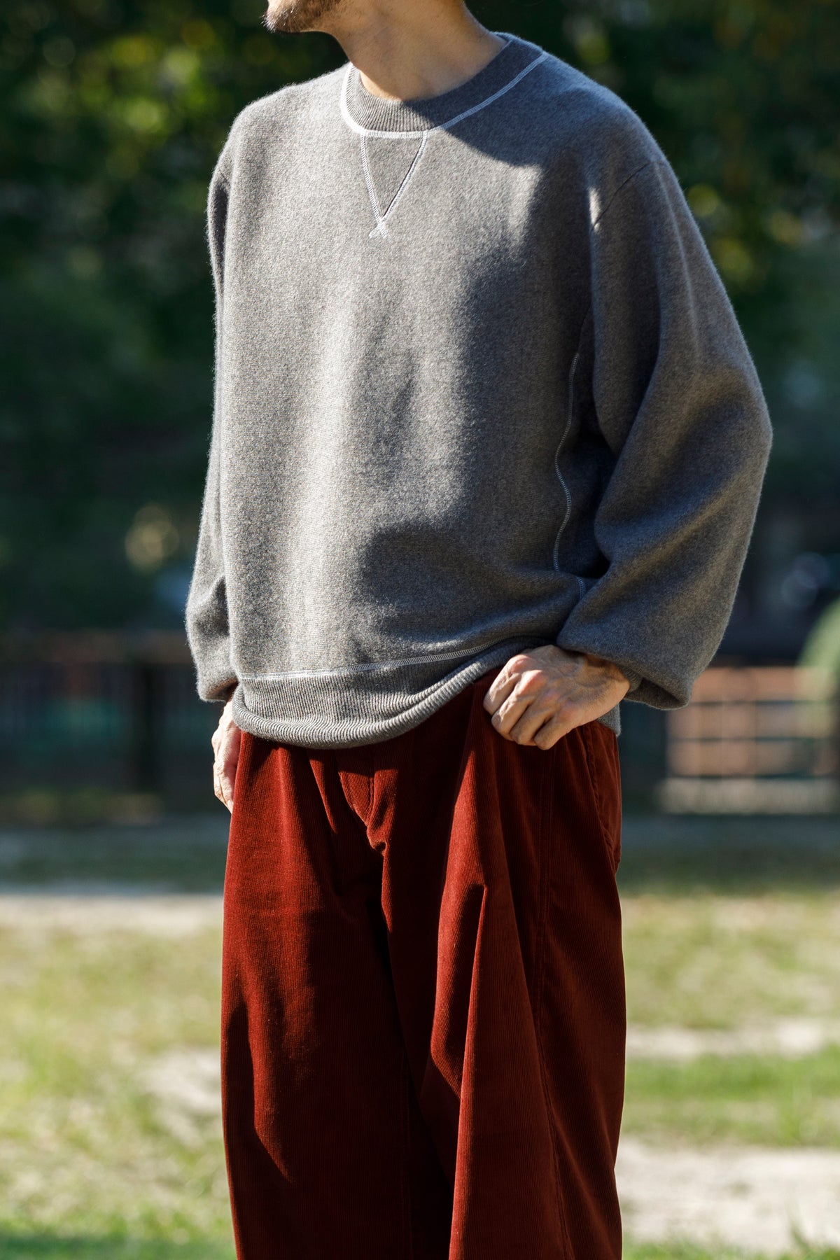 MEIAS / PURE CASHMERE SWEAT PO - MOCA