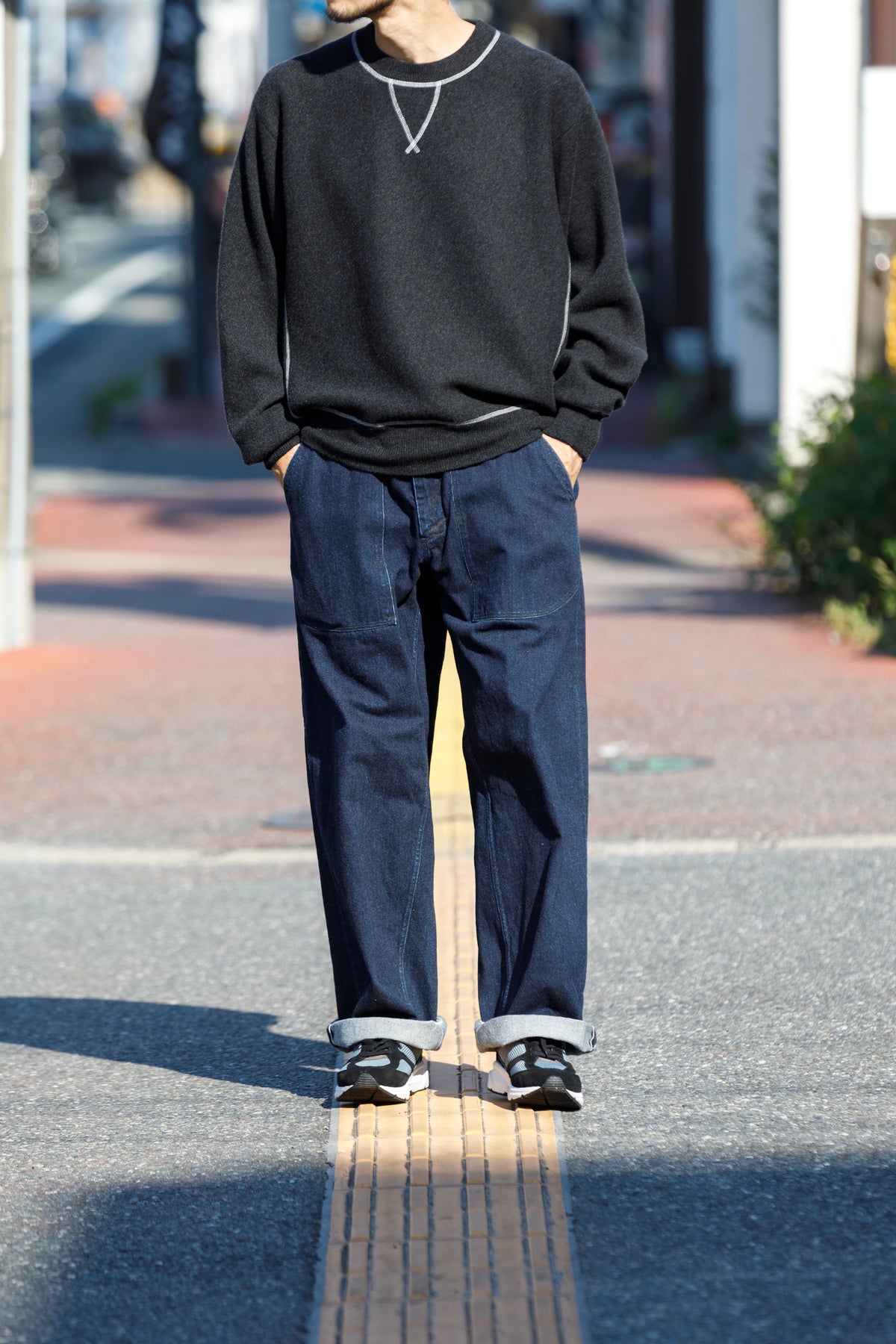 MEIAS / PURE CASHMERE SWEAT PO - CHACOAL