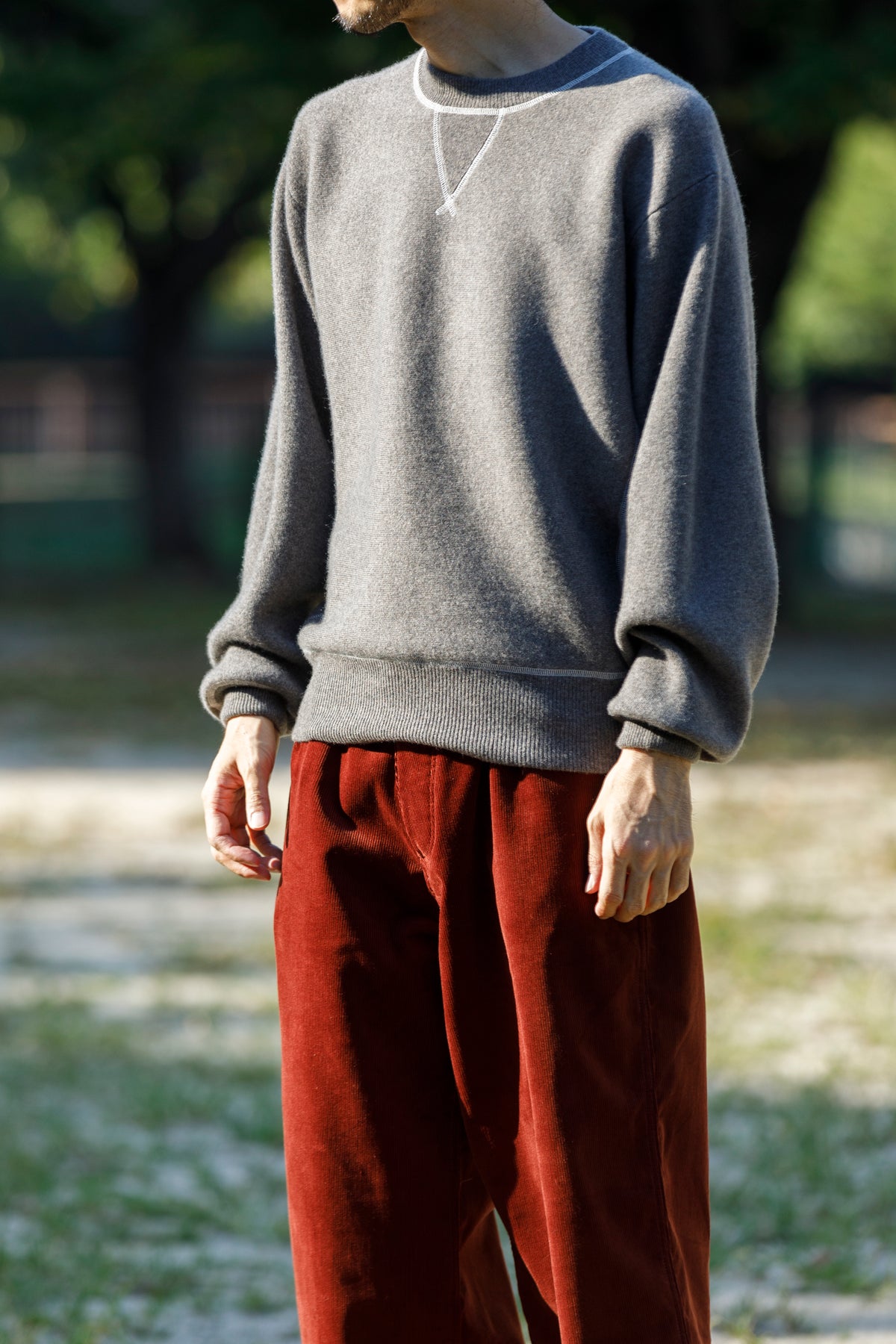 MEIAS / PURE CASHMERE SWEAT PO - MOCA