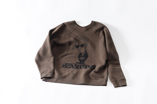 SARTO × J'ADORE GODARD / FILM DIRECTOR CREW NECK L/S - DARK BROWN