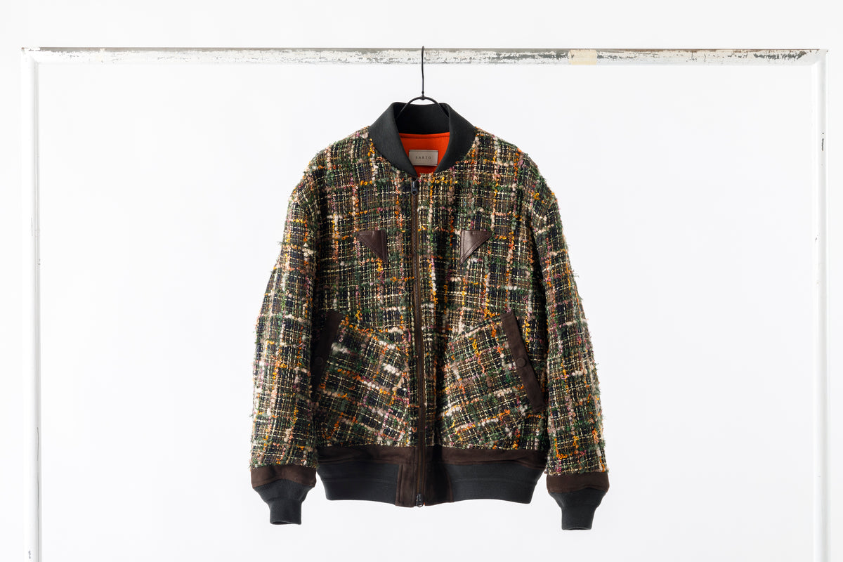 SARTO / MULTI HOME SPUN BOMBERS JACKET - ARMY