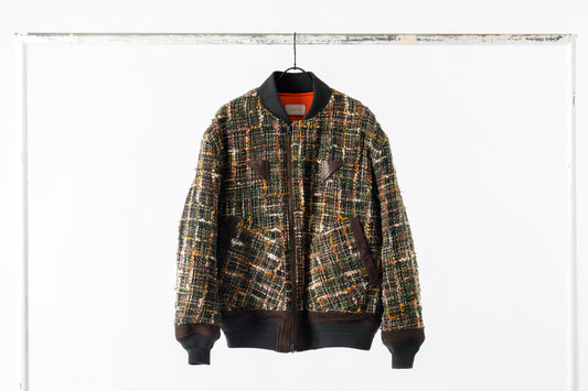 SARTO / MULTI HOME SPUN BOMBERS JACKET - ARMY