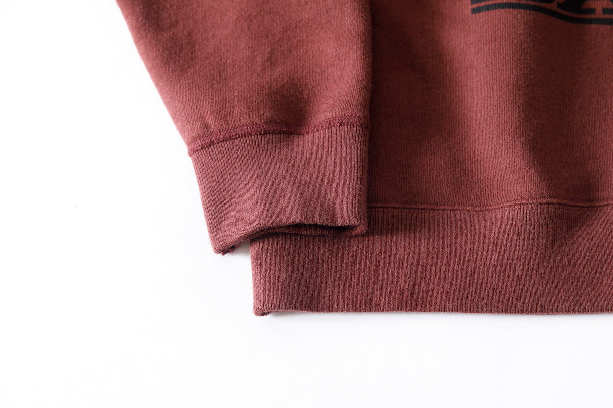 SARTO × J'ADORE GODARD / FILM DIRECTOR CREW NECK L/S - BORDEAUX
