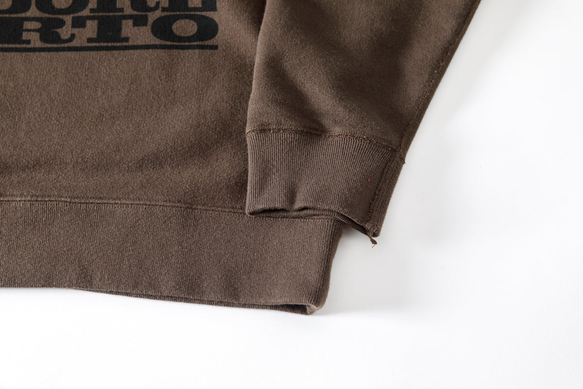 SARTO × J'ADORE GODARD / MUSICIAN CREW NECK L/S - DARK BROWN