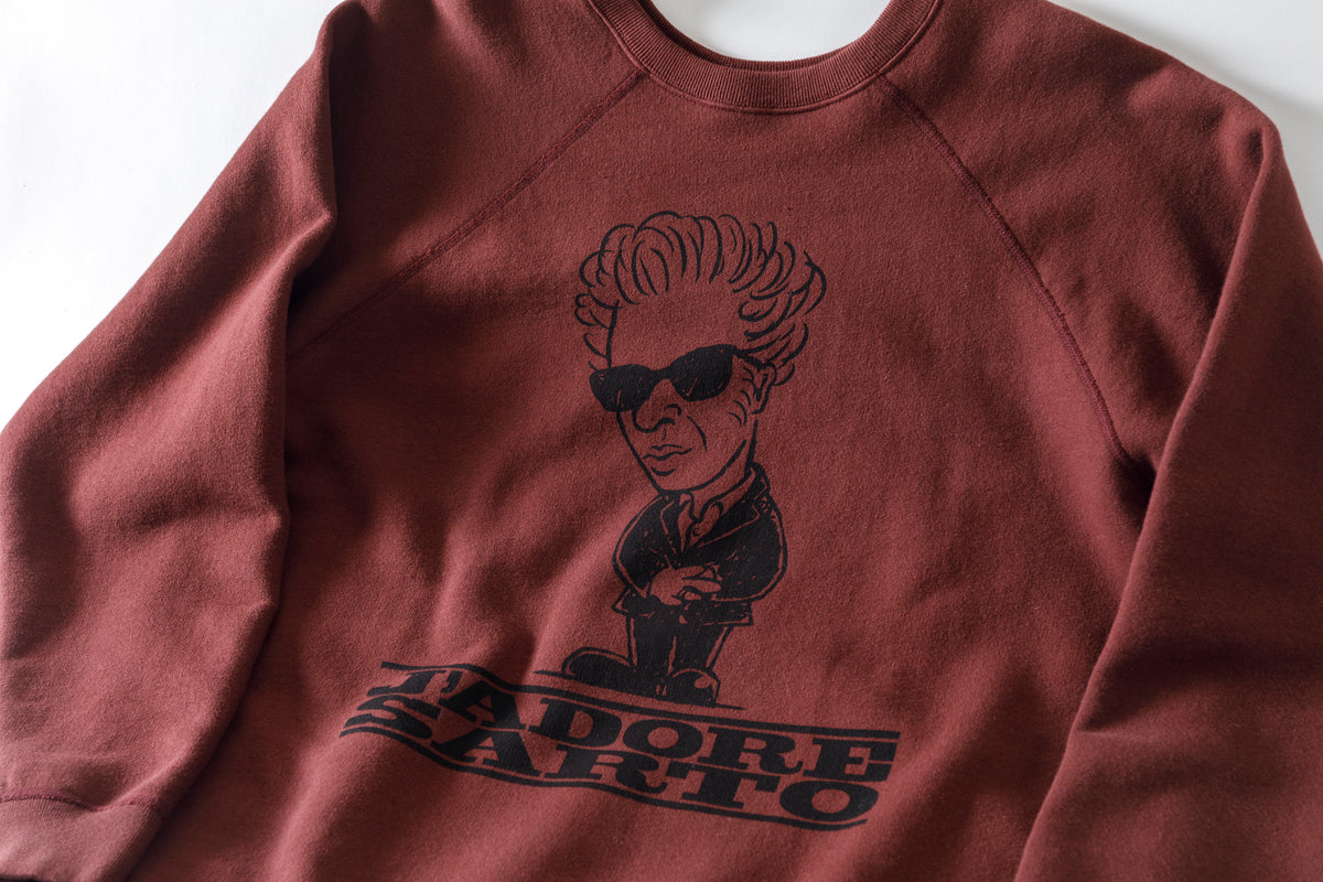 SARTO × J'ADORE GODARD / FILM DIRECTOR CREW NECK L/S - BORDEAUX