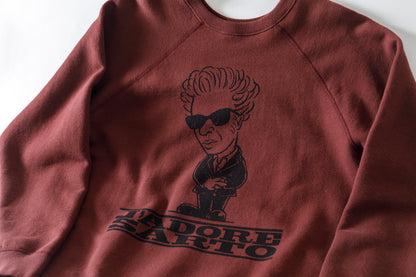 SARTO × J'ADORE GODARD / FILM DIRECTOR CREW NECK L/S - BORDEAUX