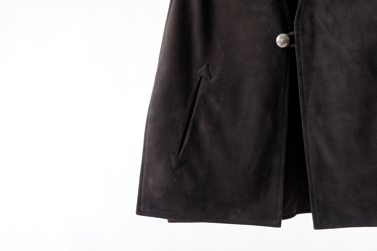 SARTO / MONGOLIAN LAMB SUEDE REVERSIBLE VEST - EVONY