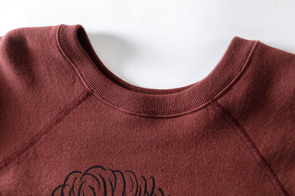 SARTO × J'ADORE GODARD / FILM DIRECTOR CREW NECK L/S - BORDEAUX