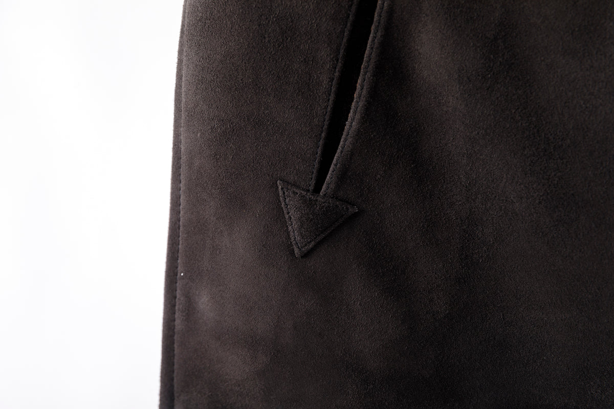 SARTO / MONGOLIAN LAMB SUEDE REVERSIBLE VEST - EVONY