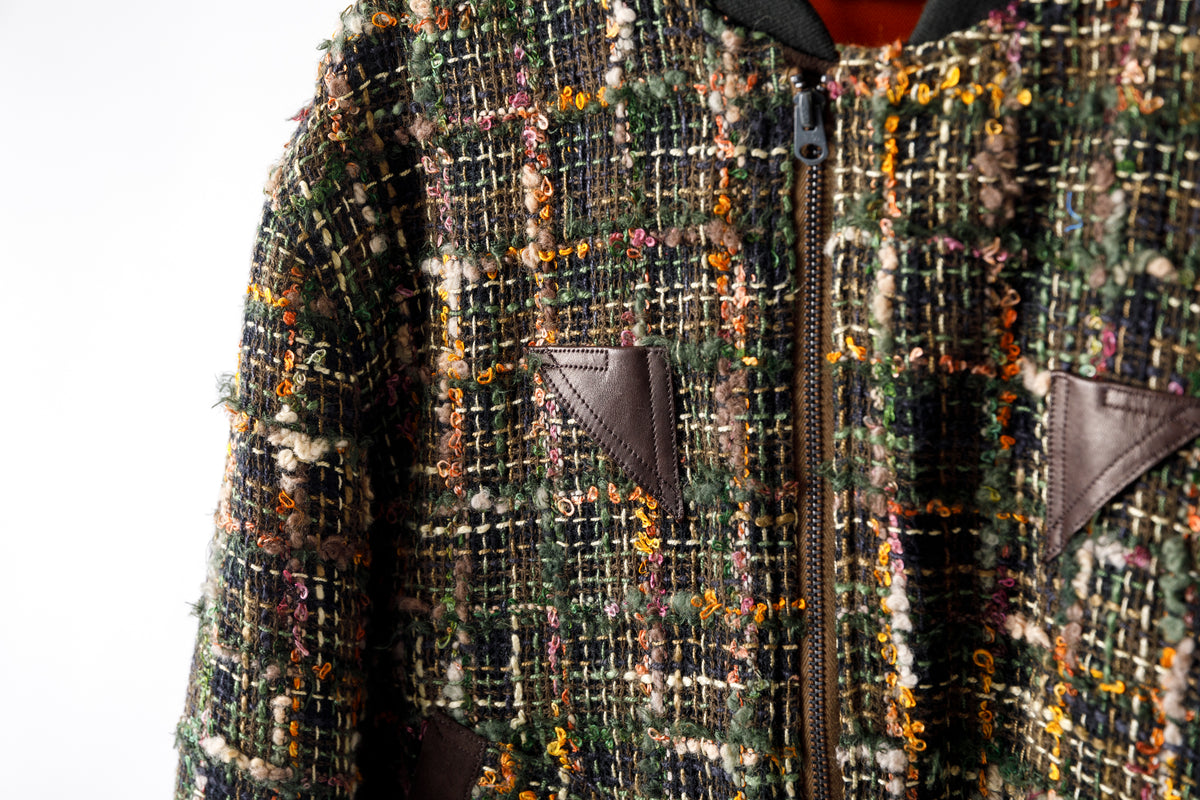 SARTO / MULTI HOME SPUN BOMBERS JACKET - ARMY
