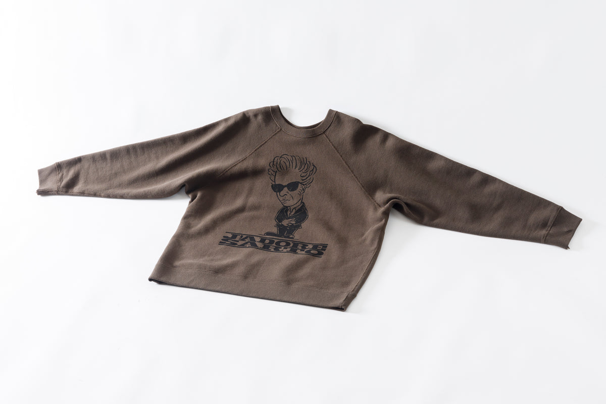 SARTO × J'ADORE GODARD / FILM DIRECTOR CREW NECK L/S - DARK BROWN