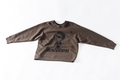 SARTO × J'ADORE GODARD / MUSICIAN CREW NECK L/S - DARK BROWN