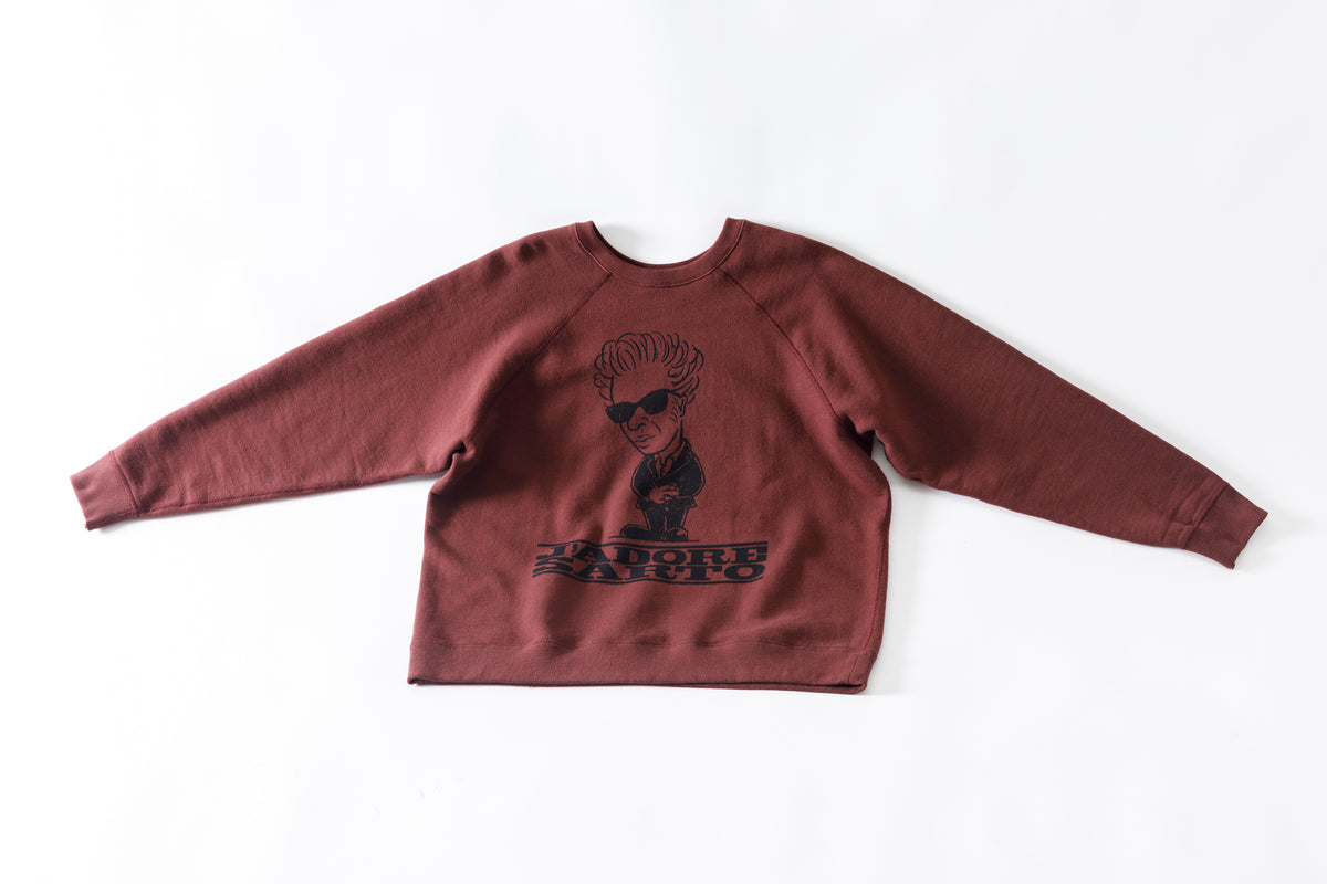 SARTO × J'ADORE GODARD / FILM DIRECTOR CREW NECK L/S - BORDEAUX